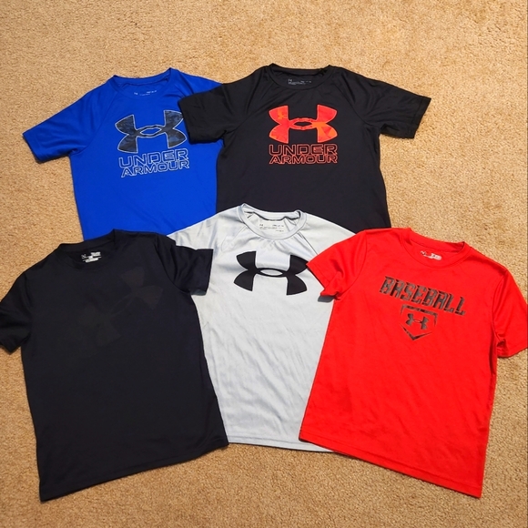 Under Armour Other - Lot of 5 Boy's Under Armour Heatgear Tshirts, size Youth Small